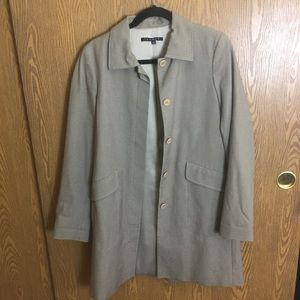 NWOT Theory Coat, Plaid Brown Coat Houndstooth